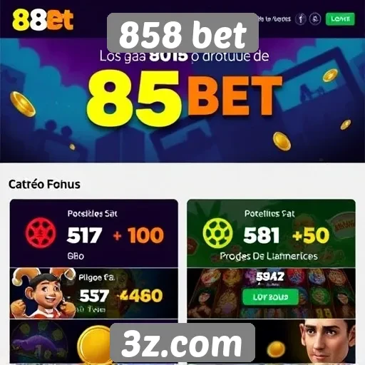 Ofertas de bônus disponíveis na 858 bet