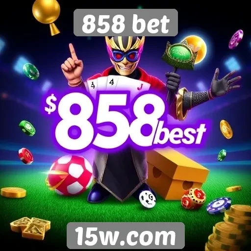 Diversidade de jogos disponíveis na plataforma 858 bet