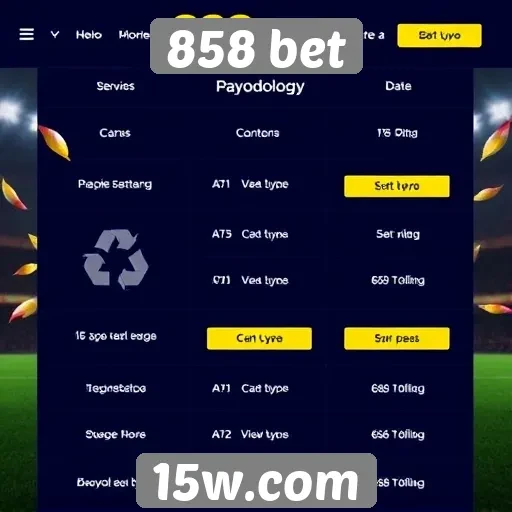 Metodologia de pagamento e saques no 858 bet