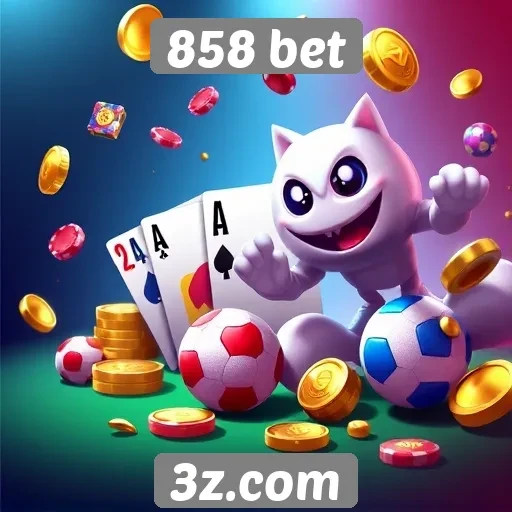 Variedade de jogos disponíveis na 858 bet